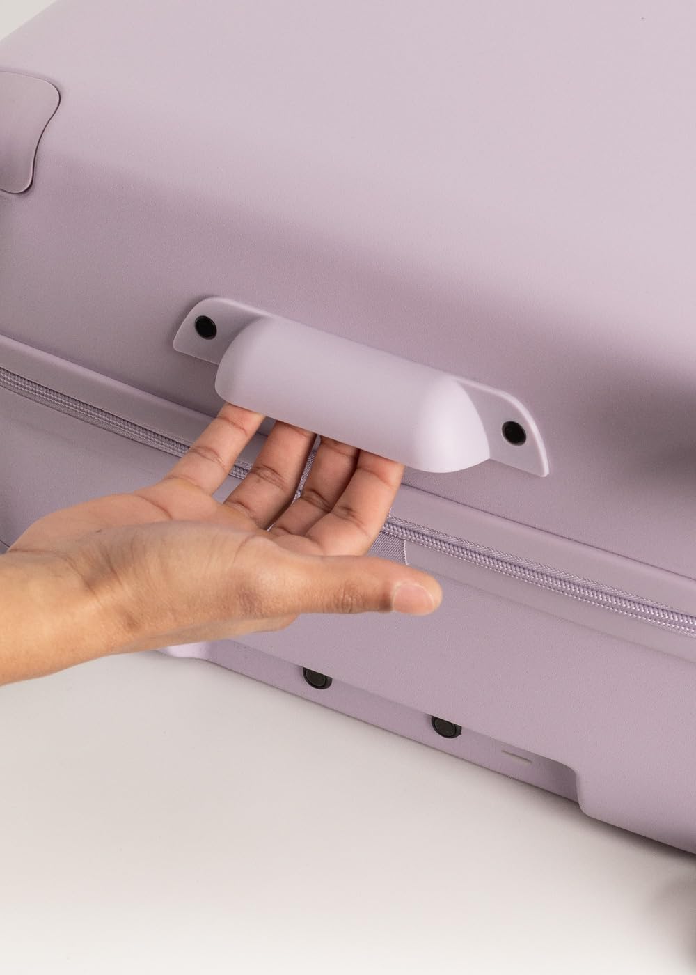 CREATE / Luggage Studio/Faltbarer Polykarbonat-Hartschalenkoffer Violett / 39x23x54cm / TSA-Vorhängeschloss, 4 multidirektionale Doppelrollen, Innenorganizer, Starke und langlebige Materialien