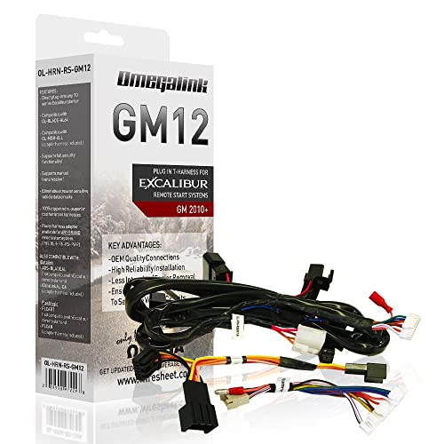 Omega OL-HRN-RS-GM12 T Harness Remote Start for 2010+ GM Makes & Models