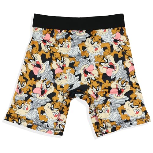 Looney Tunes Boxer Briefs Men's Tasmanian Devil Tornado Taz All Over Print Snug Fit Underwear4