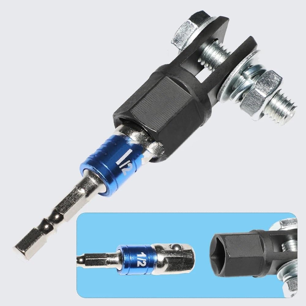 Adapter gniazda nożycowego do gniazda napędu 1/2 cala | Podnośniki Części wyposażenia Klucz narzędziowy wyłączony 4x4 Auto(Black)