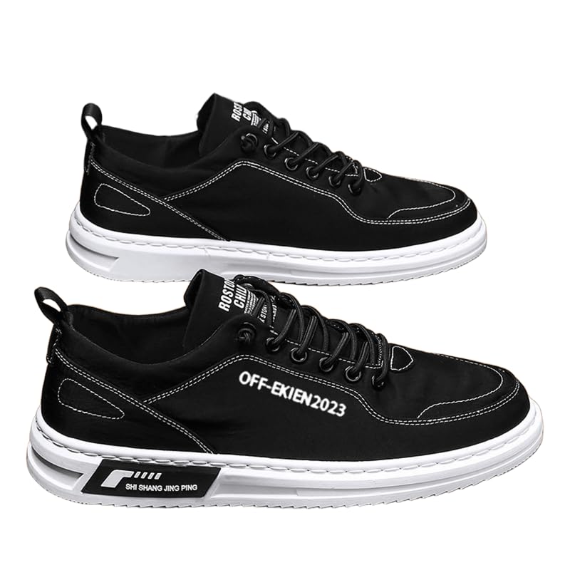 Mens Casual Oxfords Fashion Sneakers Comfortable Breathable Lace Up Walking Shoes for Business Travel Work