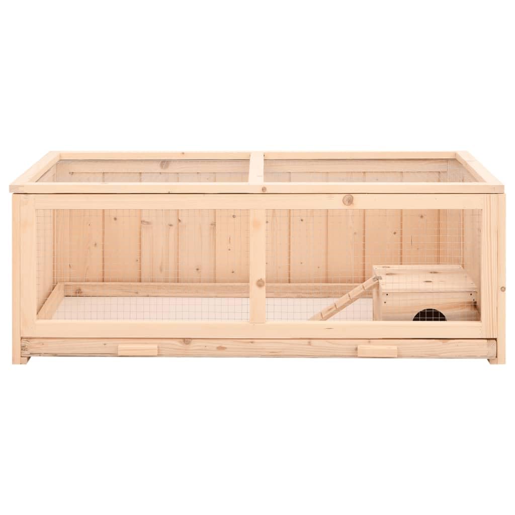 Hamsterkäfig 104x52x38 cm Massivholz Tanne Hamster Haus aus Holz
