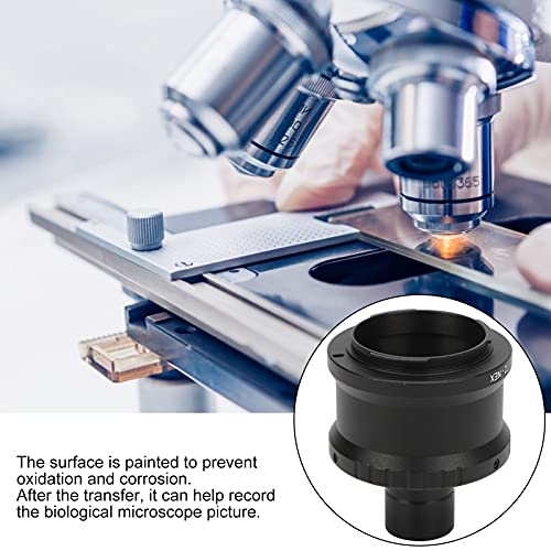 Adaptador de lente, tubo T de 23.2mm para microscopio, adaptador de cámara T2 Mount para cámara E Mount, interfaz M42x0.75 para microscopio biológico miniatura 3