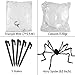 Halloween Giant Spider Web Set Includes 5 ft Spider, 23 x 18 ft Large Web and 120g Stretch Cobweb for Halloween Outdoor Decorations