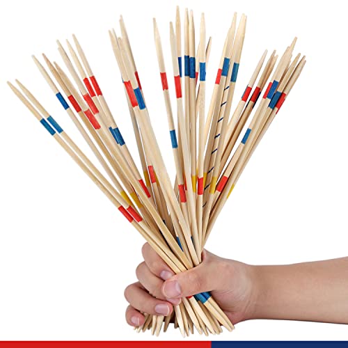 Juego clásico de palillos de bambú 12 pulgadas 41 piezas miniatura 5