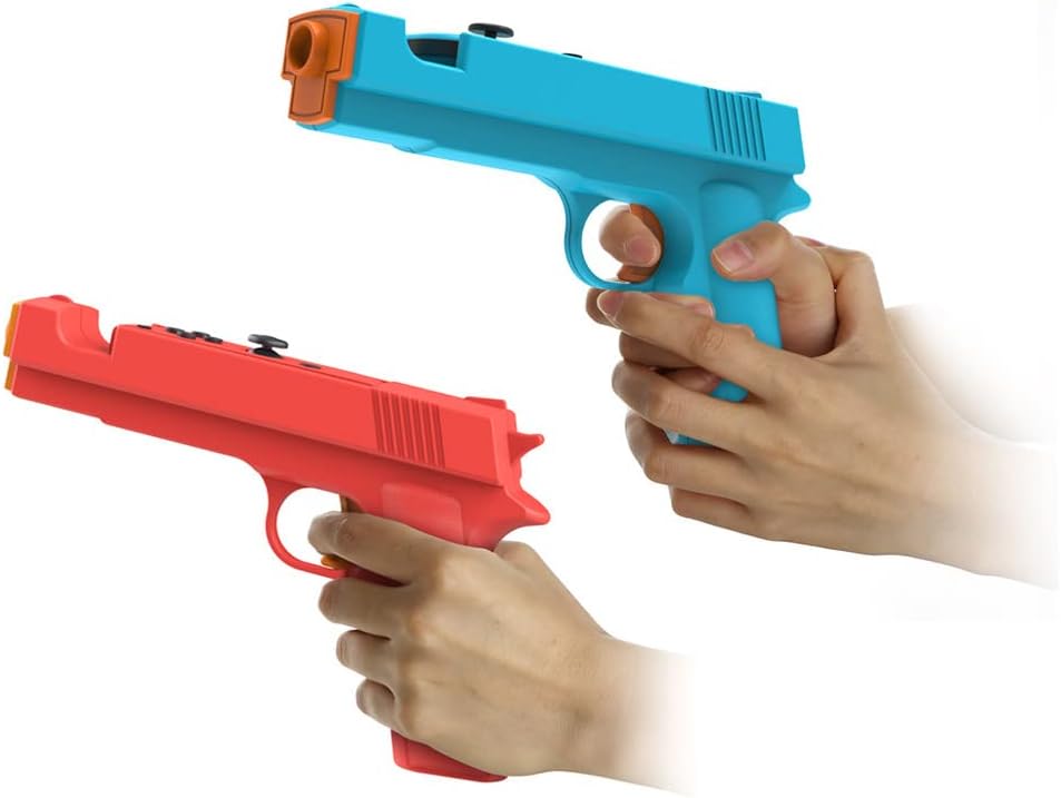 Games Gun Grip Gun Shape Handgrip Sense Joystick for Switch NS/NS OLED Game Controller Induction Peripherals Grip Gamepad Joypad Gaming Console Accessories 3