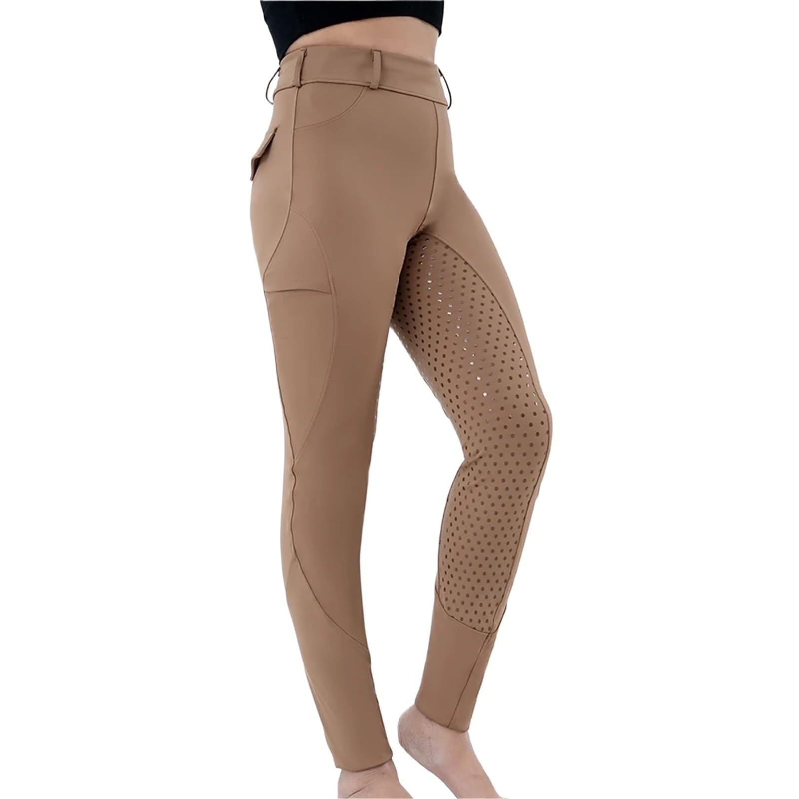 Mallas De EquitacióN Pantalones de equitación for mujer, pantalones montar con asiento completo, mallas entrenamiento ecuestre, ropa deportiva for exteriores, equipo caballero