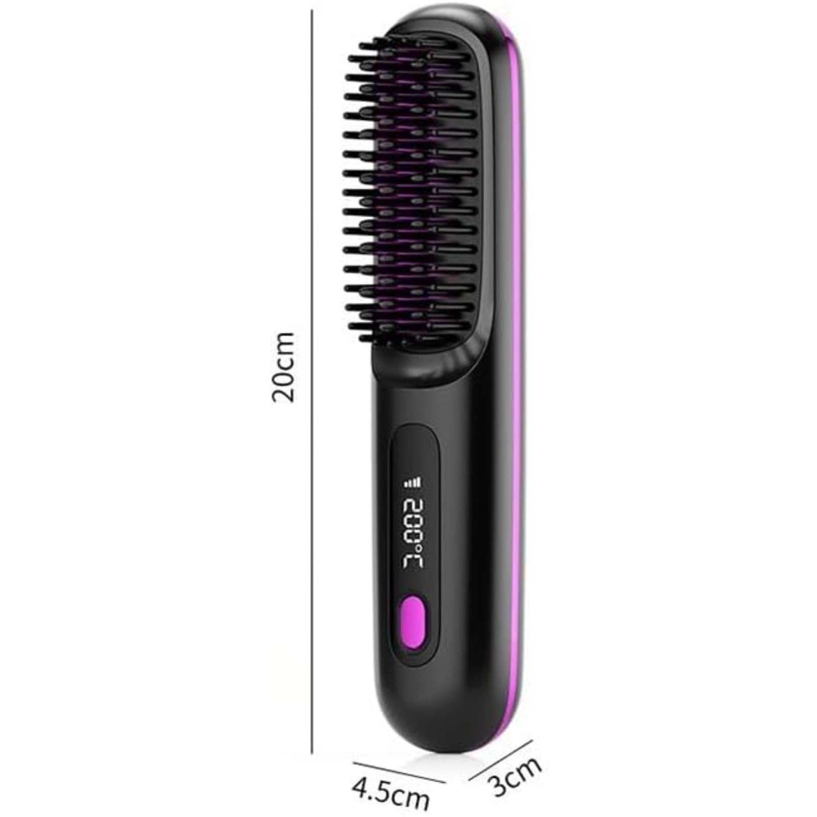 Monarch Stylingbürste für kurzes Haar – Präzisionshaarbürste für feines & dünnes Haar, ideal für Männer & Frauen – Ergonomischer Griff, antistatisch, für Volumen & Styling (Schwarz)