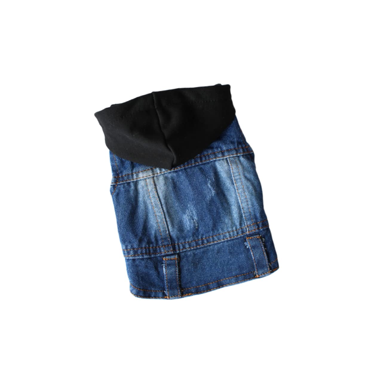 GANAZONO Pet Vests Denim Jacket with Knitted Hat for Dogs Fashionable Spring Autumn Apparel s Breathable and Stylish Pet Clothes for Dogs and Cats