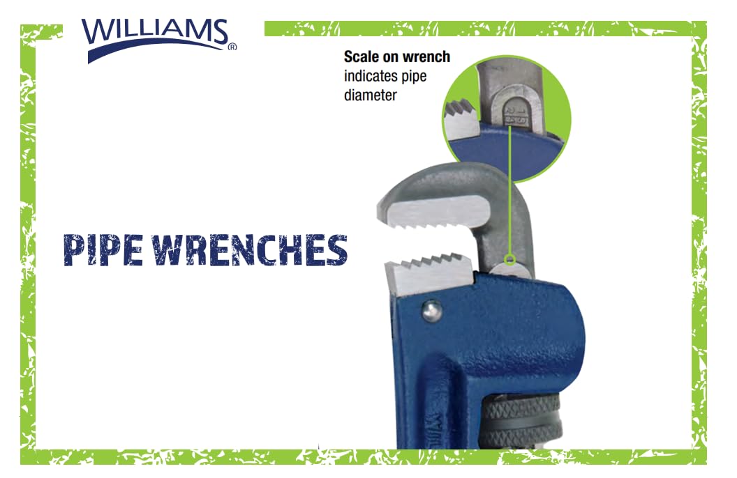 Williams llave de tubo de hierro fundido, 13526