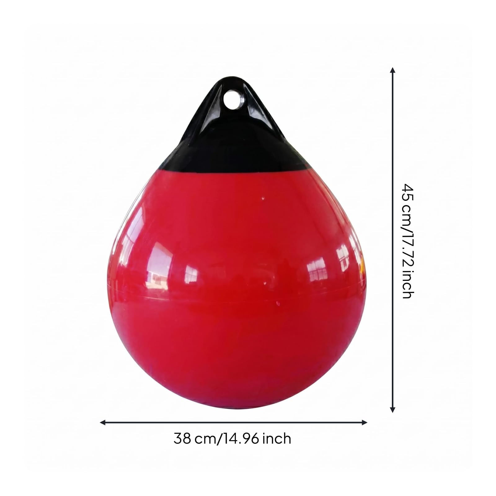 MERIGLARE Bouée Marine Gonflable Verticale Protège Bateau Flotteur Sécurité Nautique Revêtement PVC Polyuréthane Adaptée pour la Navigation et la Signalisation