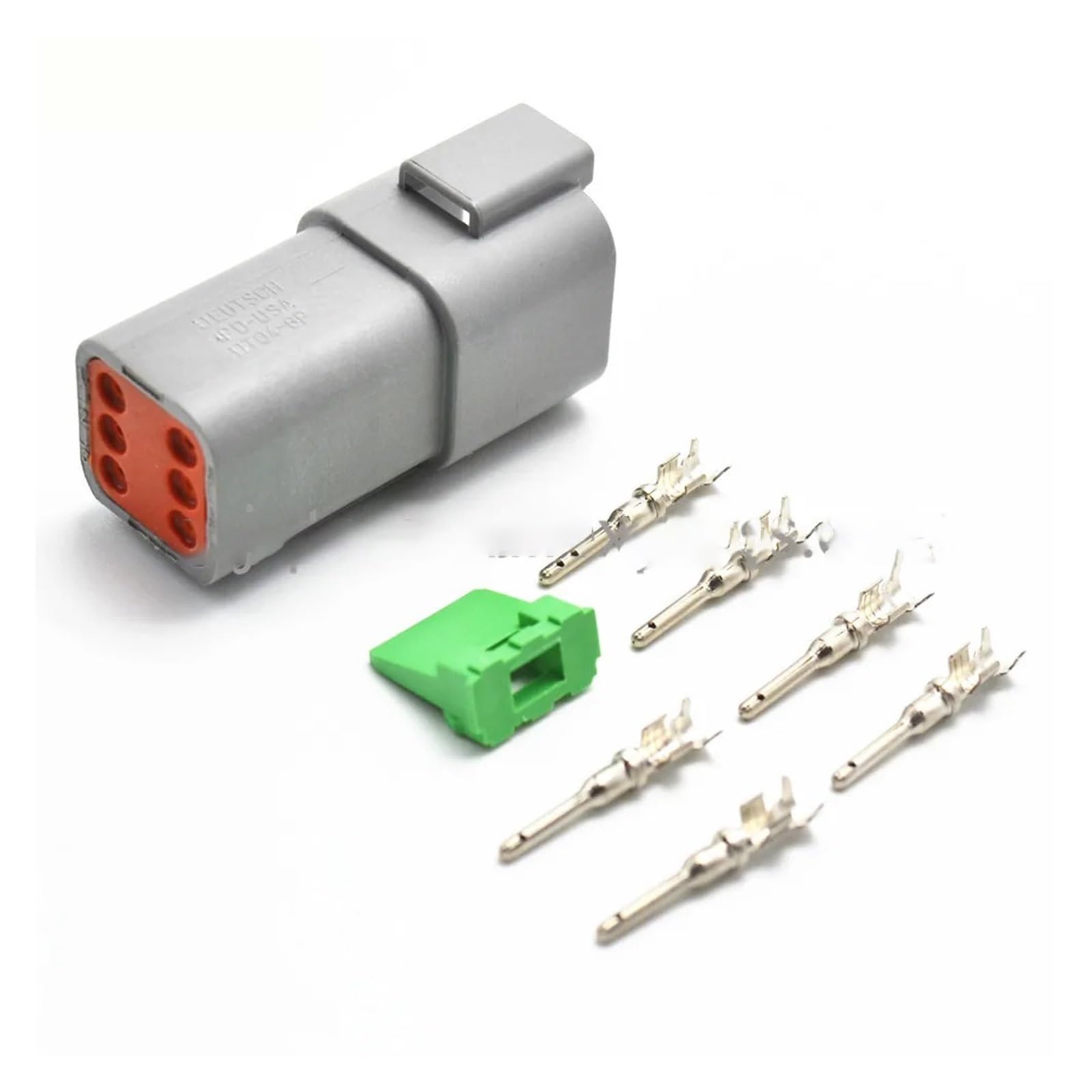5/6 pin DT impermeabile maschio femmina connettore elettrico spina DT04-6P DT06-6S con terminali(6P Male,20 sets)