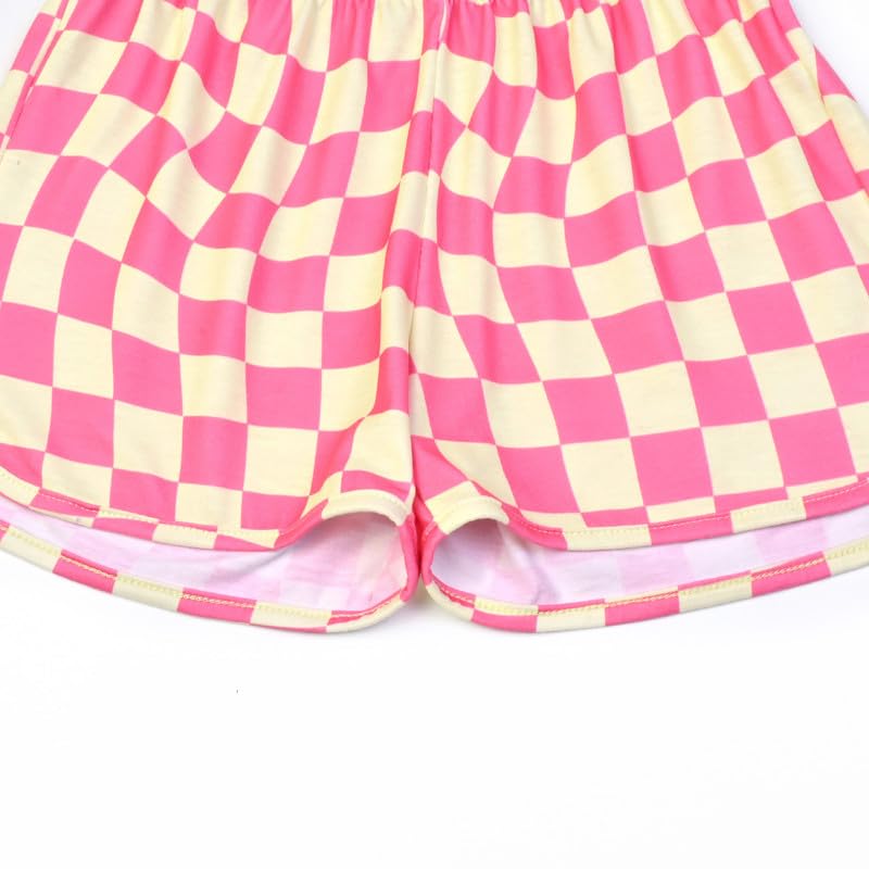 Image of Mirawise Girls 3 Pc Pajamas Sleepwear Cotton Pjs Clothes Set 4-13 Years
