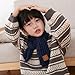 BEARUN Kids Knit Scarf Winter Fashion Solid Color Toddler Baby Scarves Wrap Neck Warmer Navy