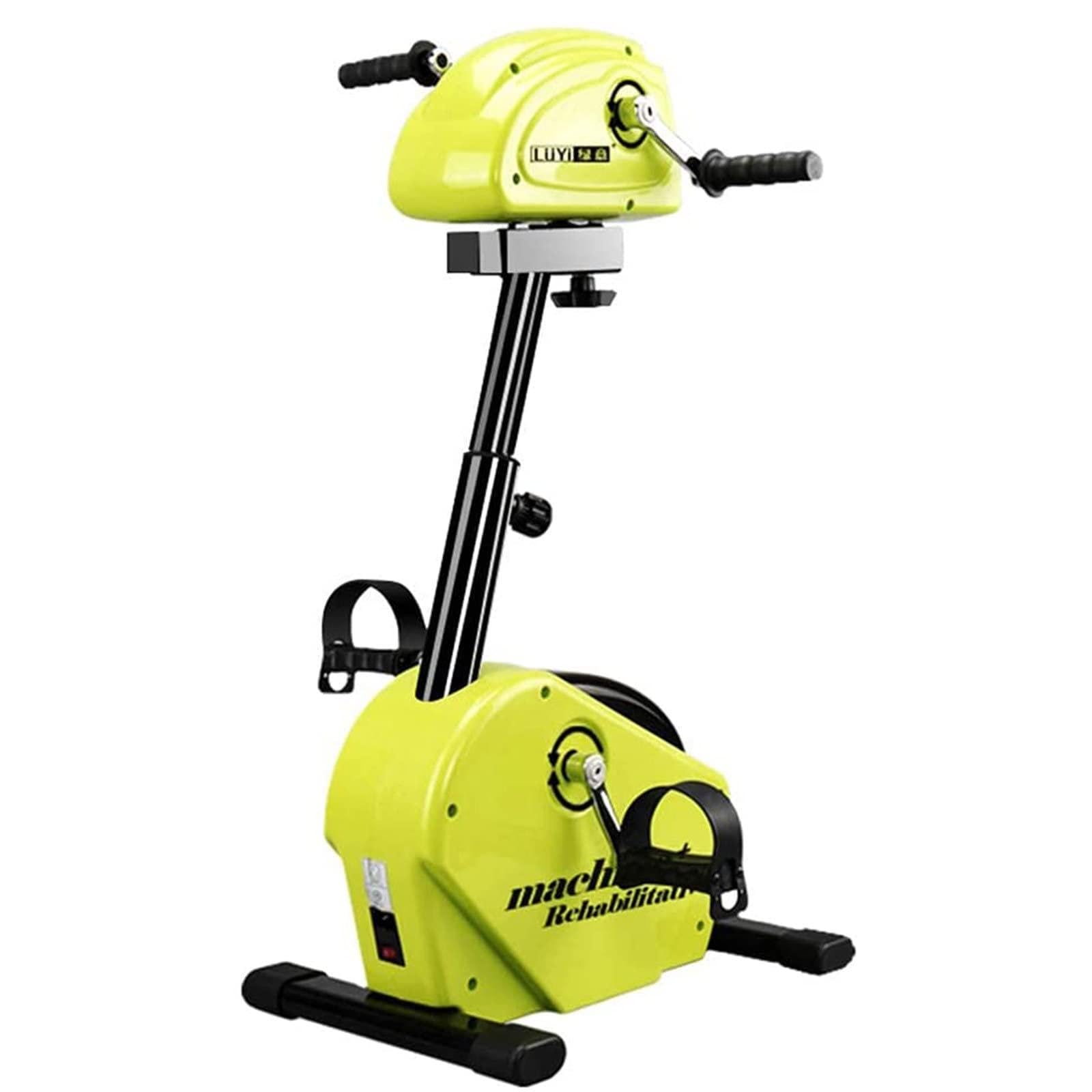 Mini rowerowy sprzęt rehabilitacyjny dla osób niepełnosprawnych, rehabilitacyjny stacjonarny mini rower treningowy, trening cardio nóg i ramion, regulowany opór,A