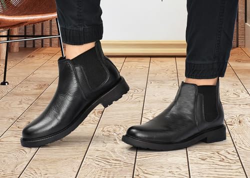 Image of GALEX Leather Chelsea Boots for Men | Trendy, Stylish & Casual Boots