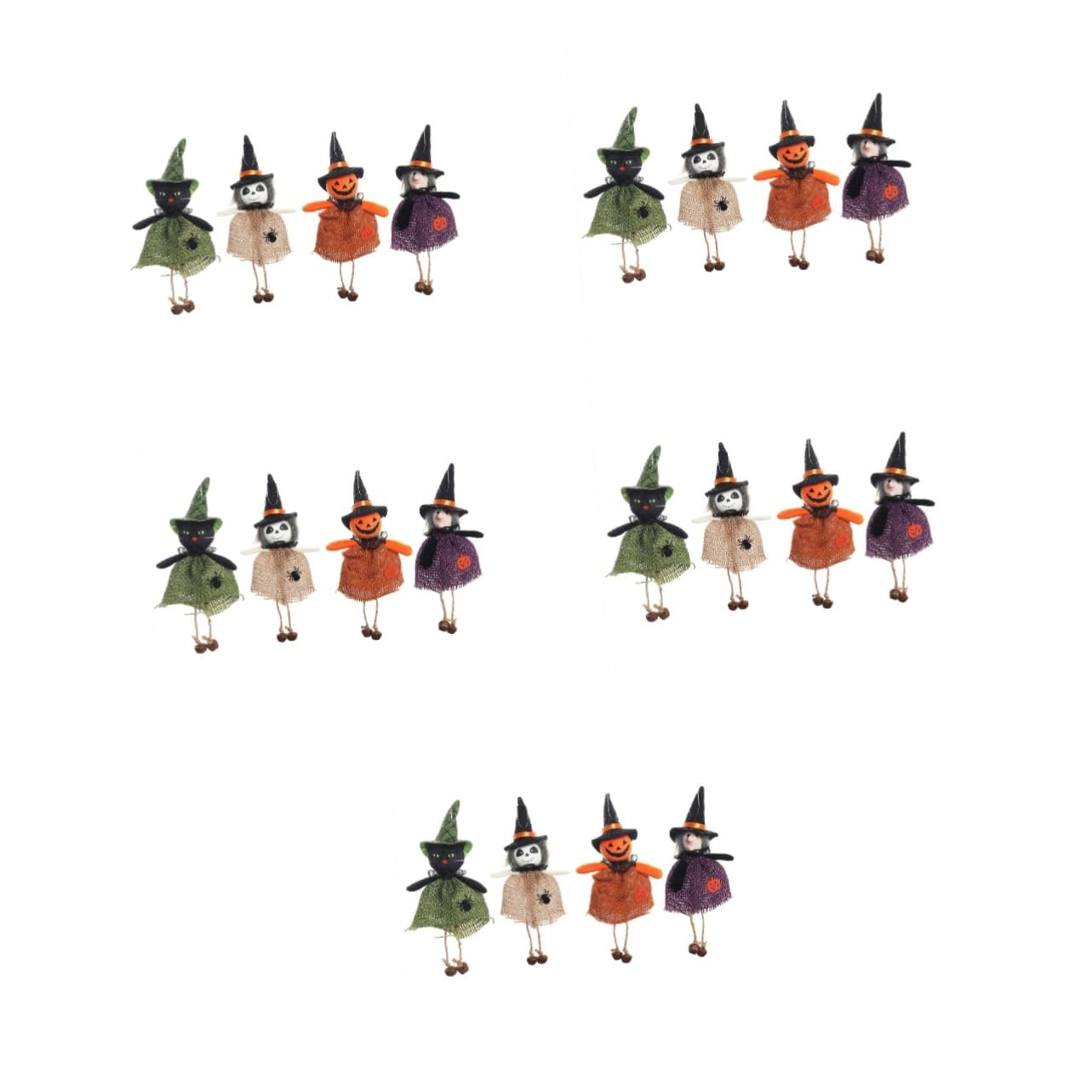 Cabilock 20 Pz impiccagione della strega di halloween it halloween zucche decorazioni per feste di decorazioni per gatti appese ornamento fantasma appeso di