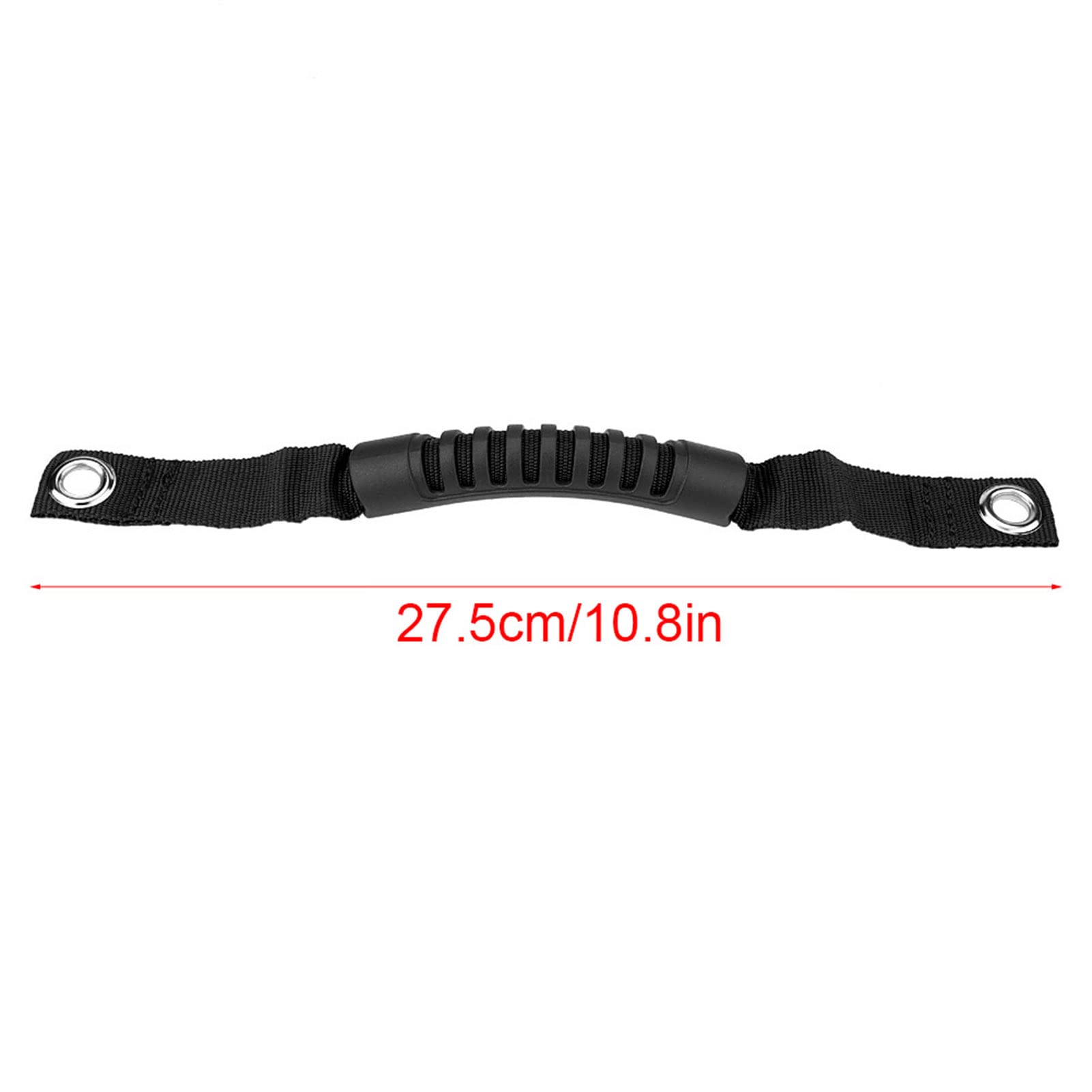 2 Maniglie Di Sostegno Per Poggiatesta Auto - Sostituzione Per Modelli 1995-2017 - Antiscivolo, In Nylon E Metallo - Nero