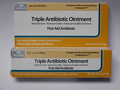 Actavis Triple Antibiotic Ointment - .5oz, Pack of 2