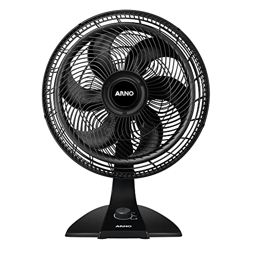 Arno Ventilador Turbo Force de Mesa VF49, Preto, 40cm