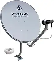 Antena Parabólica Digital Banda KU 60cm – Captação Estável e Alta Resistência