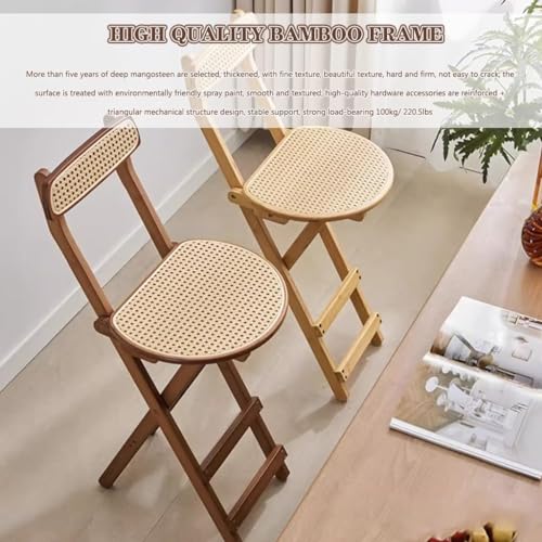 Barre pliante en bambou pour manque de place - Solution cuisine compacte charge 100 kg