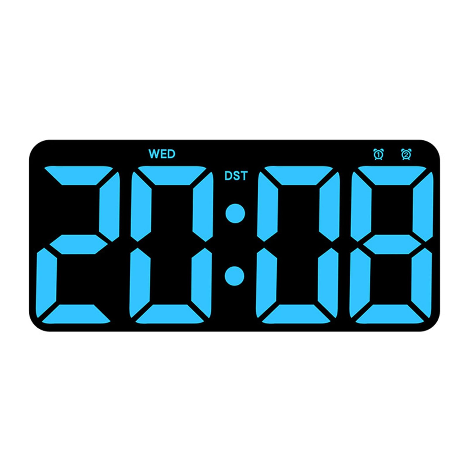 PANGBOER Digital Wall Clock with Large Display, Countdown Timer, Calendar, and Temperature for Elderly and Countdown Timer Clock