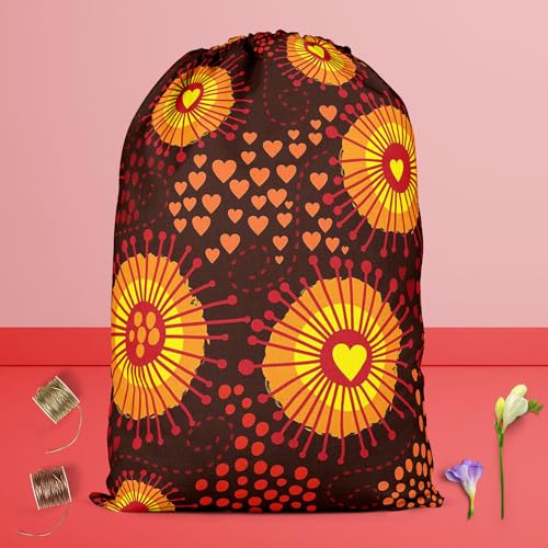 Image of ArtzFolio Psychedelic Art D1 | Reusable Sack Bag | Bag for Gym, Storage, Vegetable & Travel
