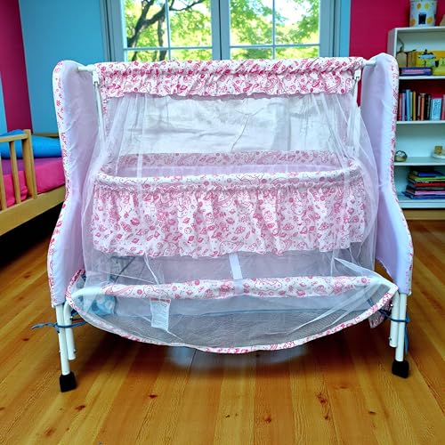 Image of Kiddery Baby Cradle Series Supernova Pink Bassinet