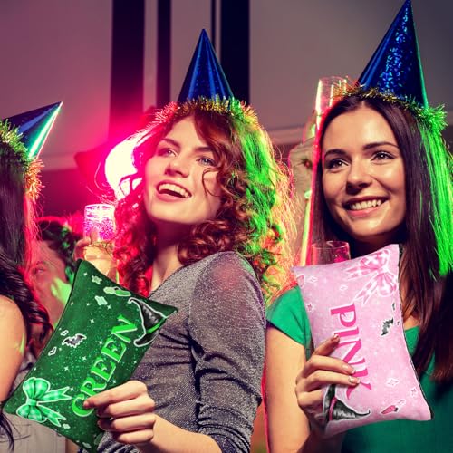 Meanplan 16 Pack Witch Cosmetic Bag Princess and Witch Party Favors Pink and Green Party Decorations Pouch Bags for Woman Lady Birthday Holiday Event Supplies3