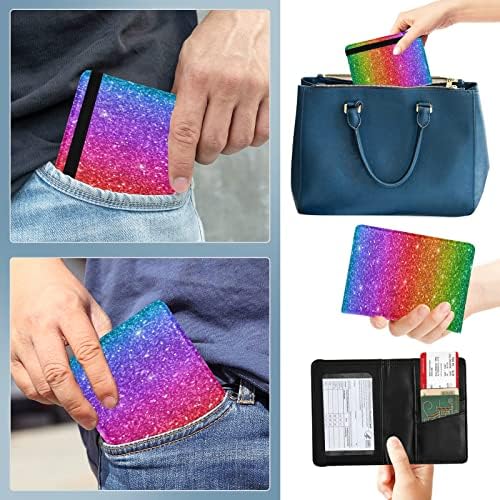 Portafoglio In Feltro Arcobaleno - Portamonete Multitasche Per Carte, Passaporto, Vaccino, Grigio - Foto 6