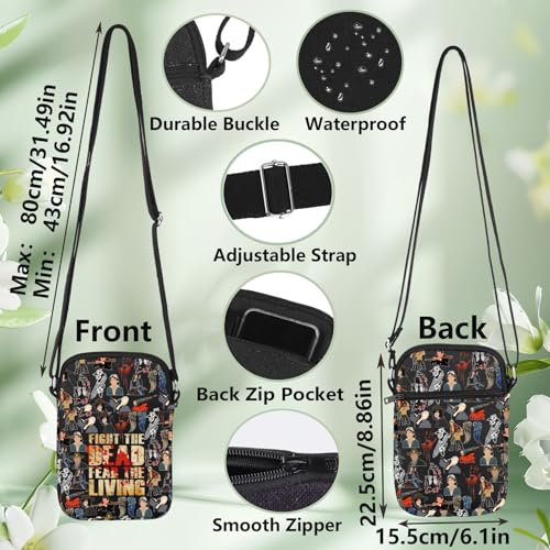 WZMPA Rick Grimes Crossbody Bag Daryl Dixon & Negan Fans Gift Zombie TV series Shoulder Bag Carl & Michonne Fans Gift2