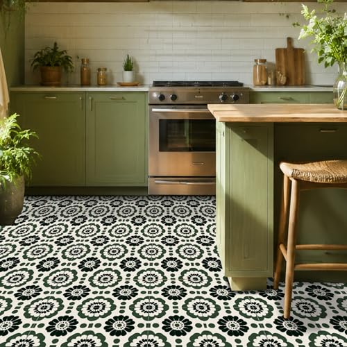 Image of Nuxovilar Peel and Stick Vinyl Floor Tiles, 12x12 Inch