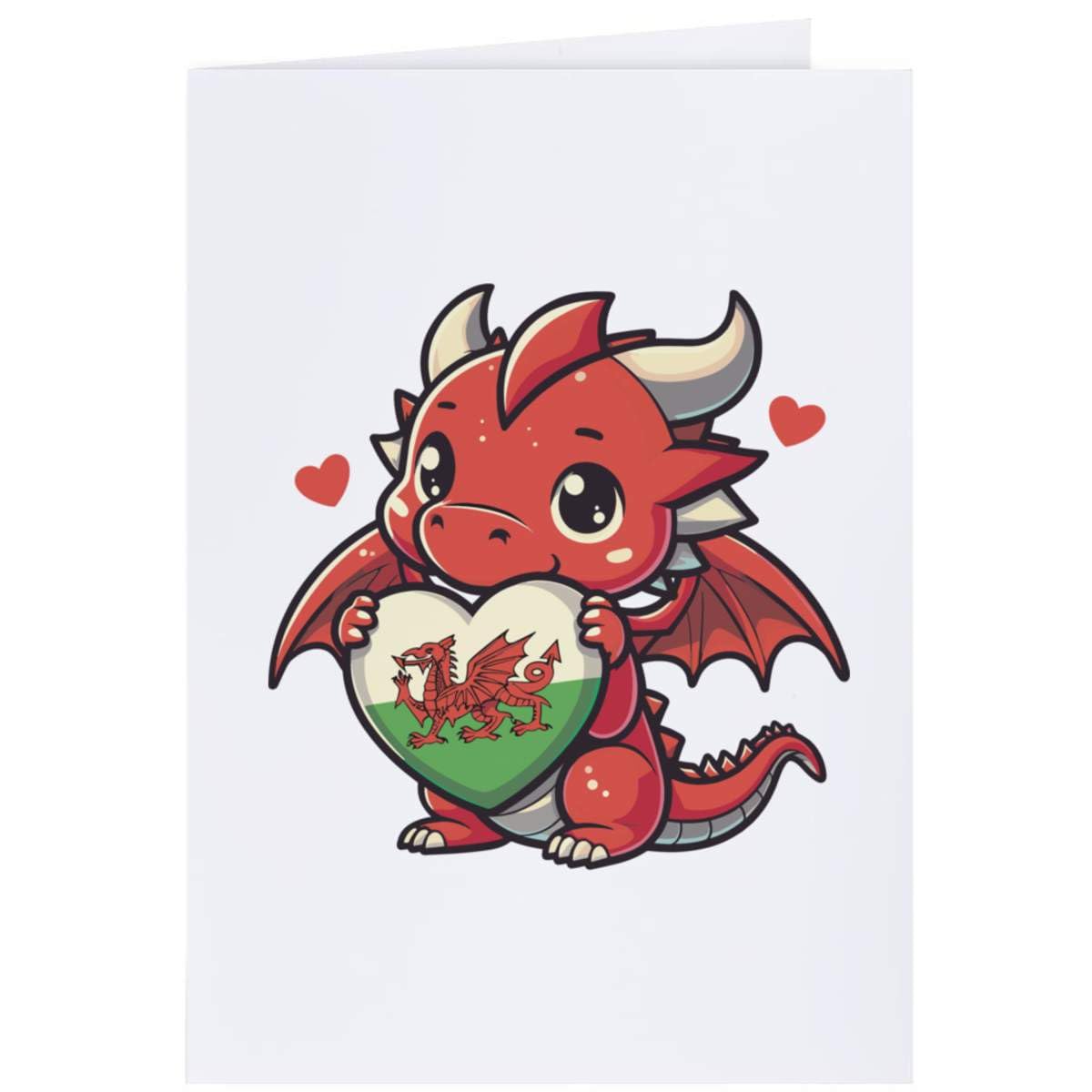 Azeeda 4 x 'Cute Baby Welsh Dragon' Gift Tags (GI00114894) — image 1