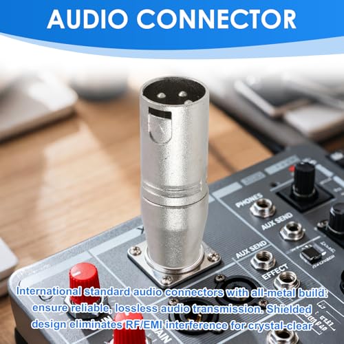 Adaptador 1/4" TRS a XLR macho, Pack 2 miniatura 5
