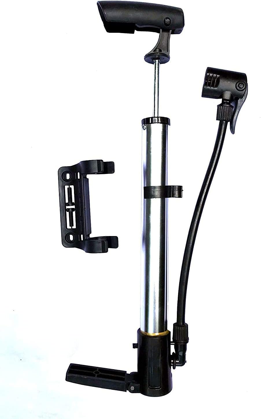 Bicycle Floor Pump, Cycle Mini Air Pump, Plastic, Multi-Colour (Horizontal Pump)