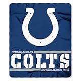 NORTHWEST NFL Indianapolis Colts 50x60 Fleece Split Wide DesignBlanket, Team Colors, One Size (1NFL031040008RET)