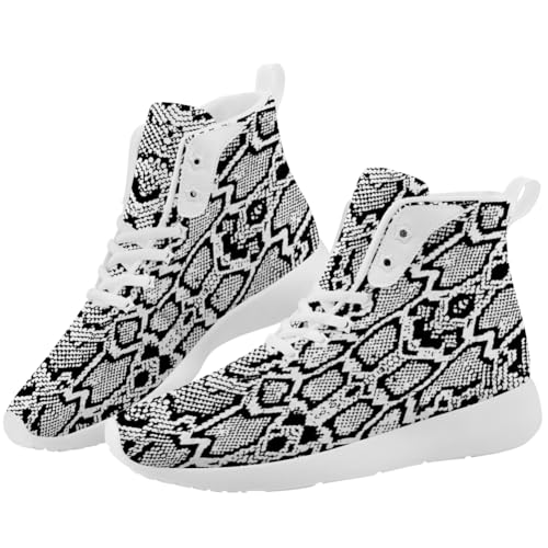Snake Shoes Snake Skin High Top Sneakers High Top Shoes for Men Women2