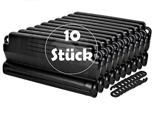 Ice pressure pads set of 10 for pool, winter, filled with sand with connecting hooks.