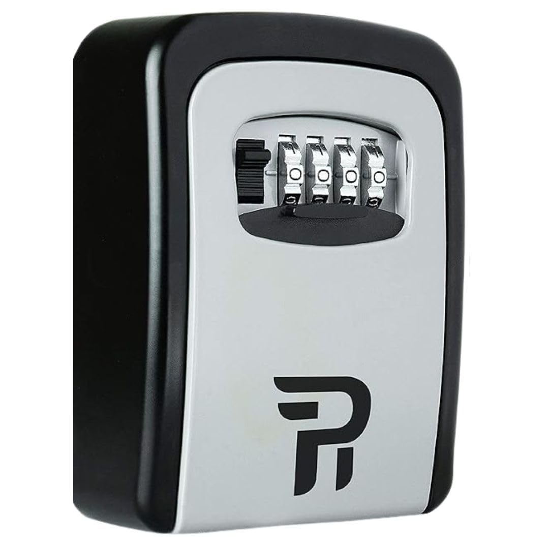 Rudy Run Key Lock Box for Outside - Wall Mount Lockbox for House Keys Outdoor - Combination Key Hiders to Hide a Key - Waterproof Key Safe Storage Lock Box