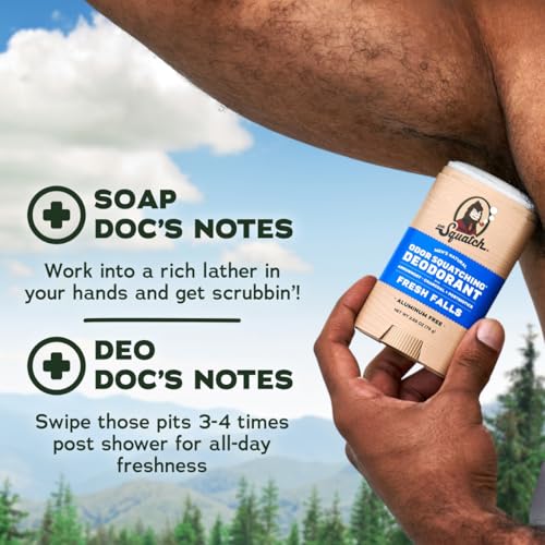 Dr. Squatch Natural Men’s Bar Soap and Deodorant, Sonic (3-Pack) - image 8