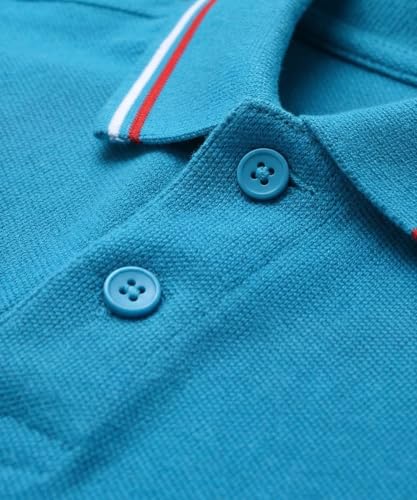 Image of AWG ALL WEATHER GEAR Cotton Polo T-Shirt | Half Sleeve Plain-Regular Fit | Soft Breathable Solid Tee | Collar Tshirts | Casual & Office Wear | Comfortable Everyday Cotton Polo | Mens Tshirts