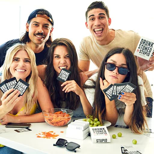 Image of Awestuffs Drunk Stoned OR Stupid Party Card Game, Adult Humor, Paper, Modern Style, for Unisex Adults