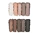 e.l.f. Perfect 10 Eyeshadow Palette, Ten Ultra-pigmented Nude Shades, Blendable Formula, Vegan & Cruelty-free, Everyday Smoky (Packaging May Vary)