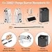 W10290350 W10290353 Porcelain Burner Drip Pans & MP22YA Electric Range Burner Element Unit Set & 330031 Range Burner Receptacle Kit by Cenipar-Compatible with Whirlpool Frigidaire Range Oven/Stove