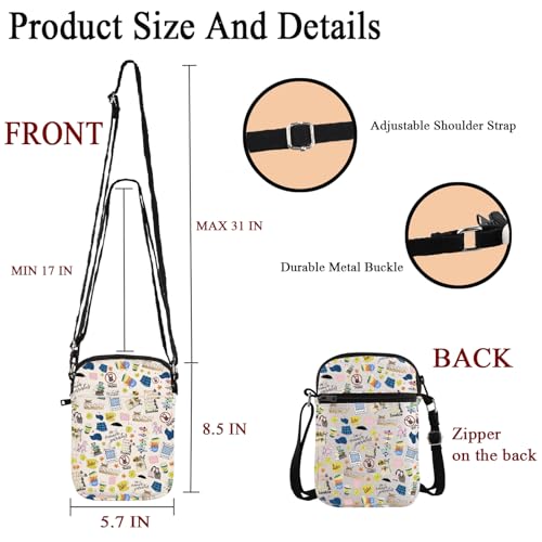 POFULL TV Show Inspired Merchandise Luke’s Fans Crossbody Bag Gifts for Mom Daughter Friend2
