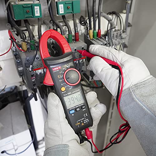 Image of UNI-T Clamp Meter UT213C AC DC Amp Meter Clamp Multimeter Tester 400A TRMS Auto Ranging 4000 Counts HVAC Voltmeter Frequency Ohmmeter Capacitor Tester Temperature Continuity Tester Diode