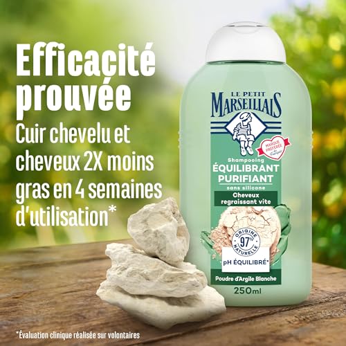 Le Petit Marseillais Shampooing Pureté Infusion Thym Et Argile Blanche Bio – Image 3