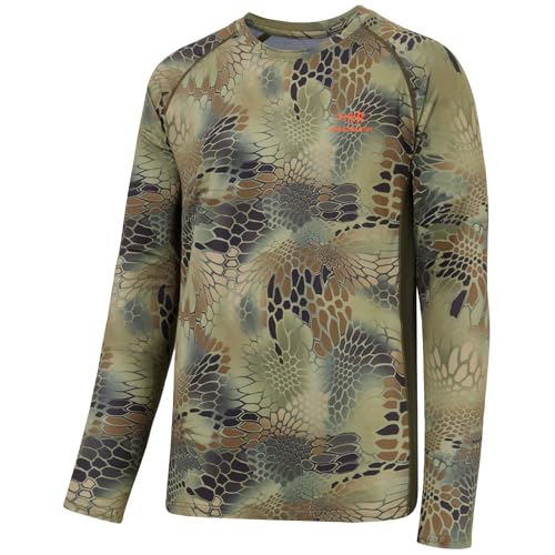 BASSDASH Men's Hunting Camo Performance Long Sleeve Shirt Fishing UPF50+ FS13M