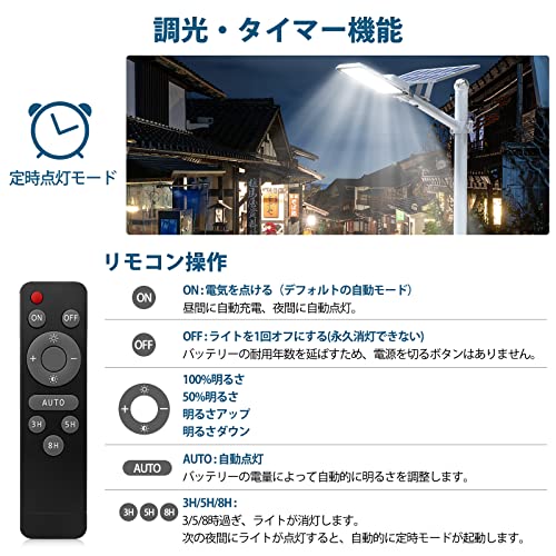 A-ZONE A-ZONE ソーラー 街灯 600W の商品画像 3
